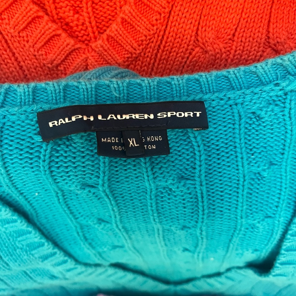 Five beautiful Ralph Lauren, cable-knit  sweaters - Picture 10 of 14